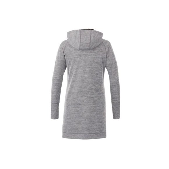 Ladies Performance Knit Tunic Length Full Zip Hoodie. Size:S - Picture 3 of 10